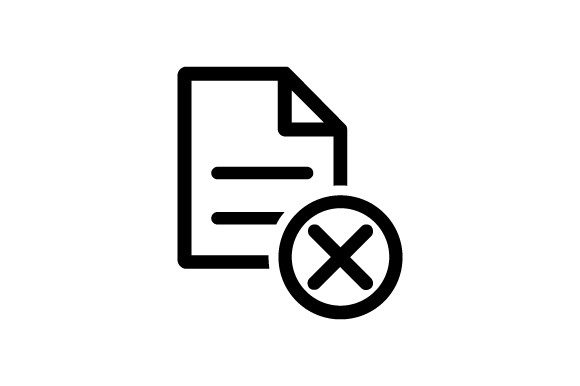 Business Agreement Cancellation Icon Graphics