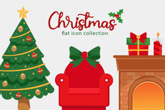 Classic Christmas Icon Set: Graphics & Illustrations