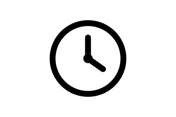 Clock Icon: A Modern Graphic Design Asset for Content Publishers