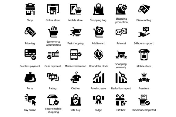 Ecommerce Icons: Modern Graphics & Icons for Real Design Work
