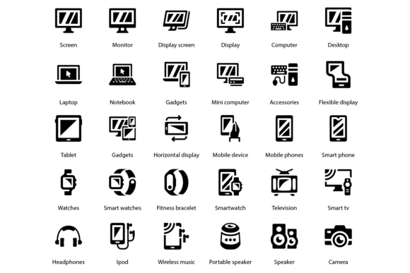 Equipment and Device Icons: Clean Graphics & Versatile Icons