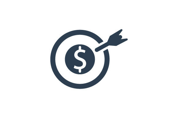 Financial Goal Icon: Clean Graphics & Icons for Editorial Trust