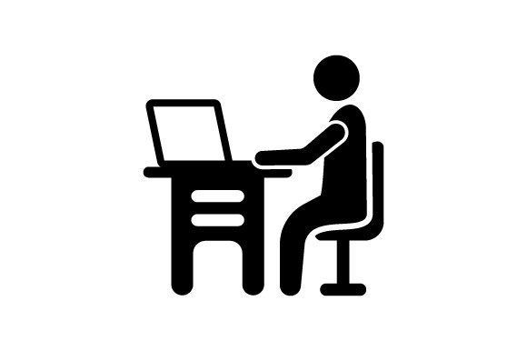 Office Work Icon: A Versatile Graphic Design Asset