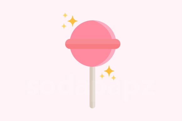 Sweet Deluxe Lollipop Icon Graphics