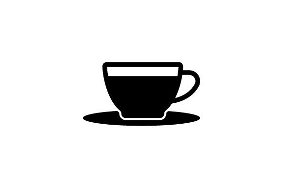 Tea Break Icon: A Modern Graphic Design Asset for Clean Content
