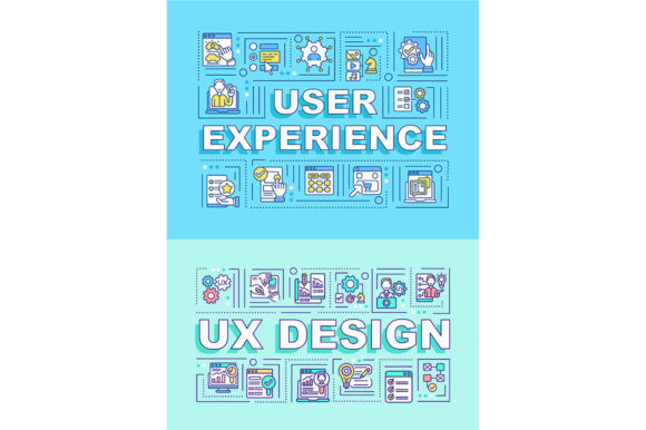 User Experience Word Concepts Banner Set: Graphics & Graphic Templates